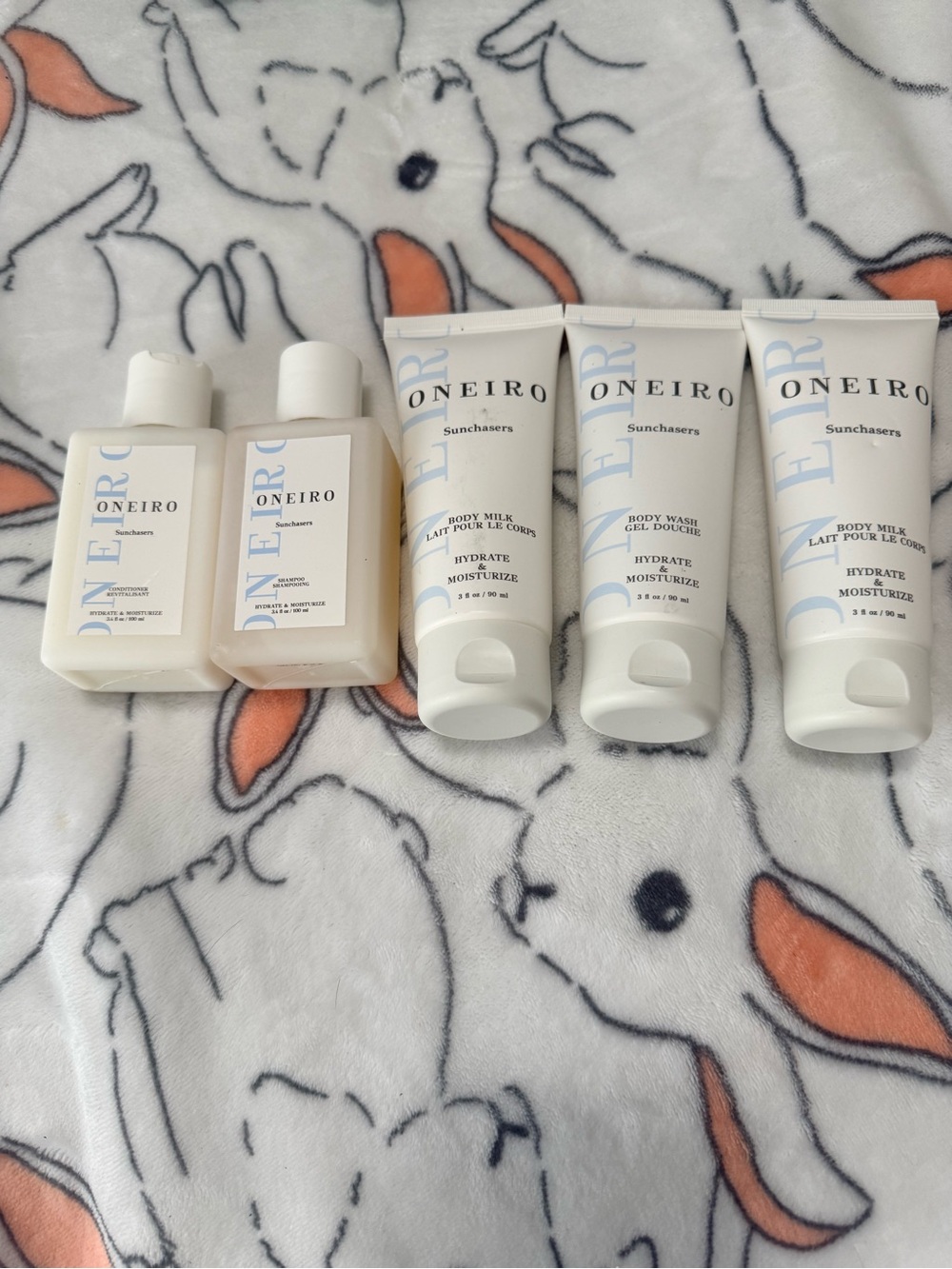 ONEIRO Sunchasers Hydrate & Moisturize Body Milk and Body Wash set